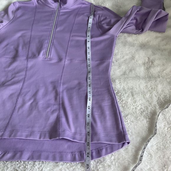 Lucy Tech Activewear Top Women’s Small Long Sleeve 1/2 Zip Pullover Lavender - Picture 8 of 8